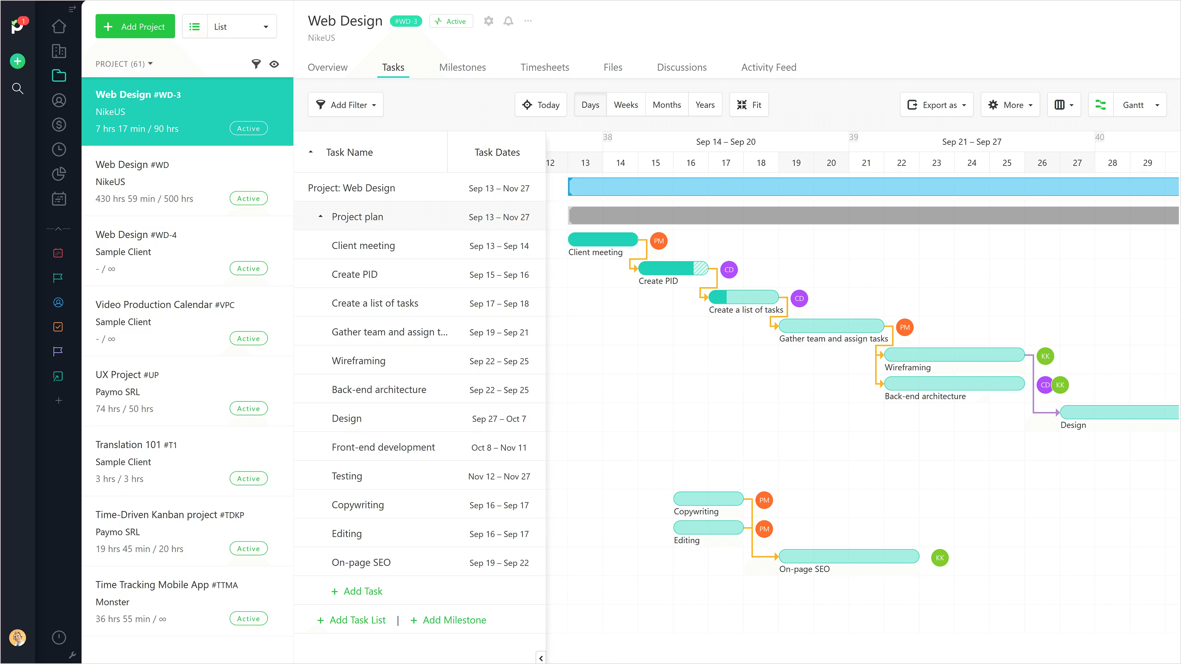 Paymo straightforward time tracking software