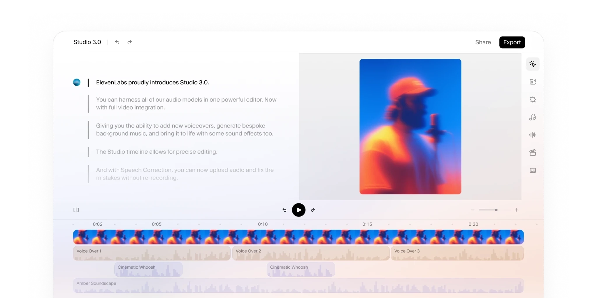 在 ElevenLabs 中的音訊轉錄