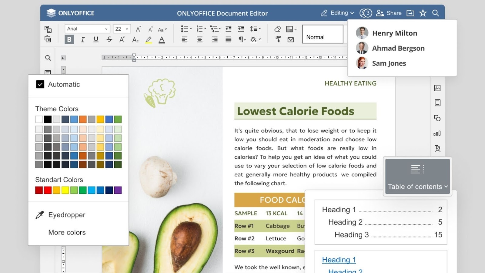 ONLYOFFICE's collaborative document editor