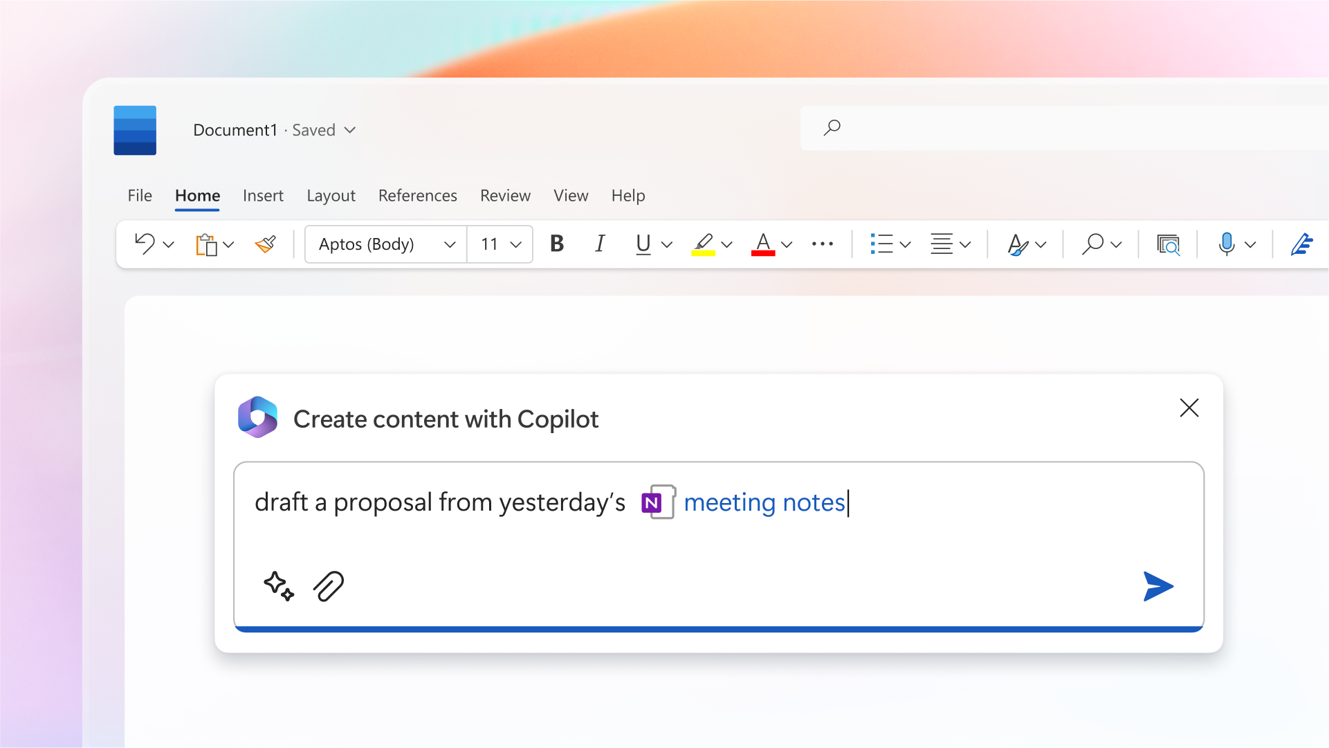 Microsoft's copilot in a document, a top rated enterprise scale AI