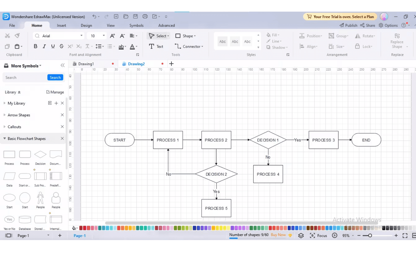  google drawing flowchart maker