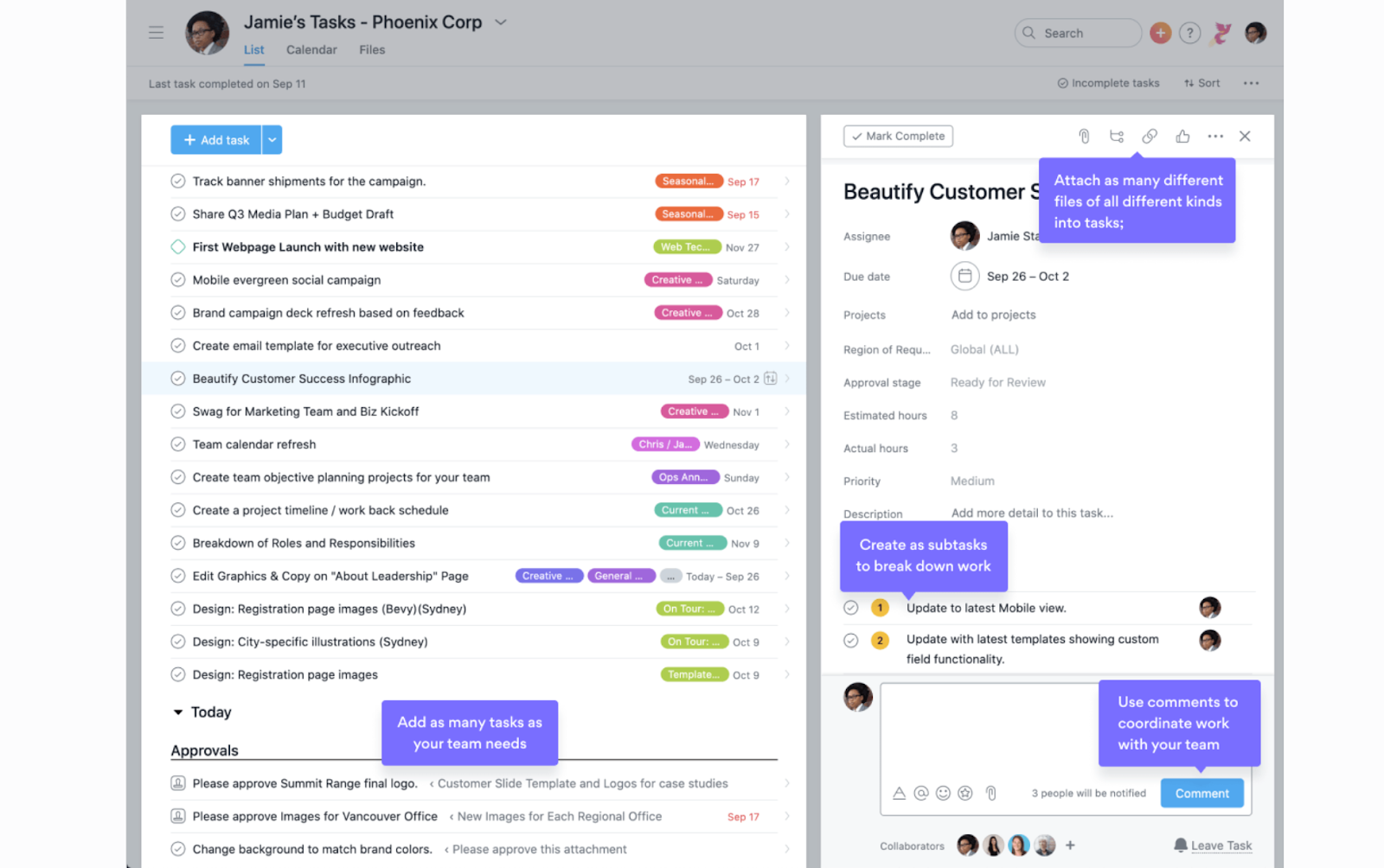 Asana work management