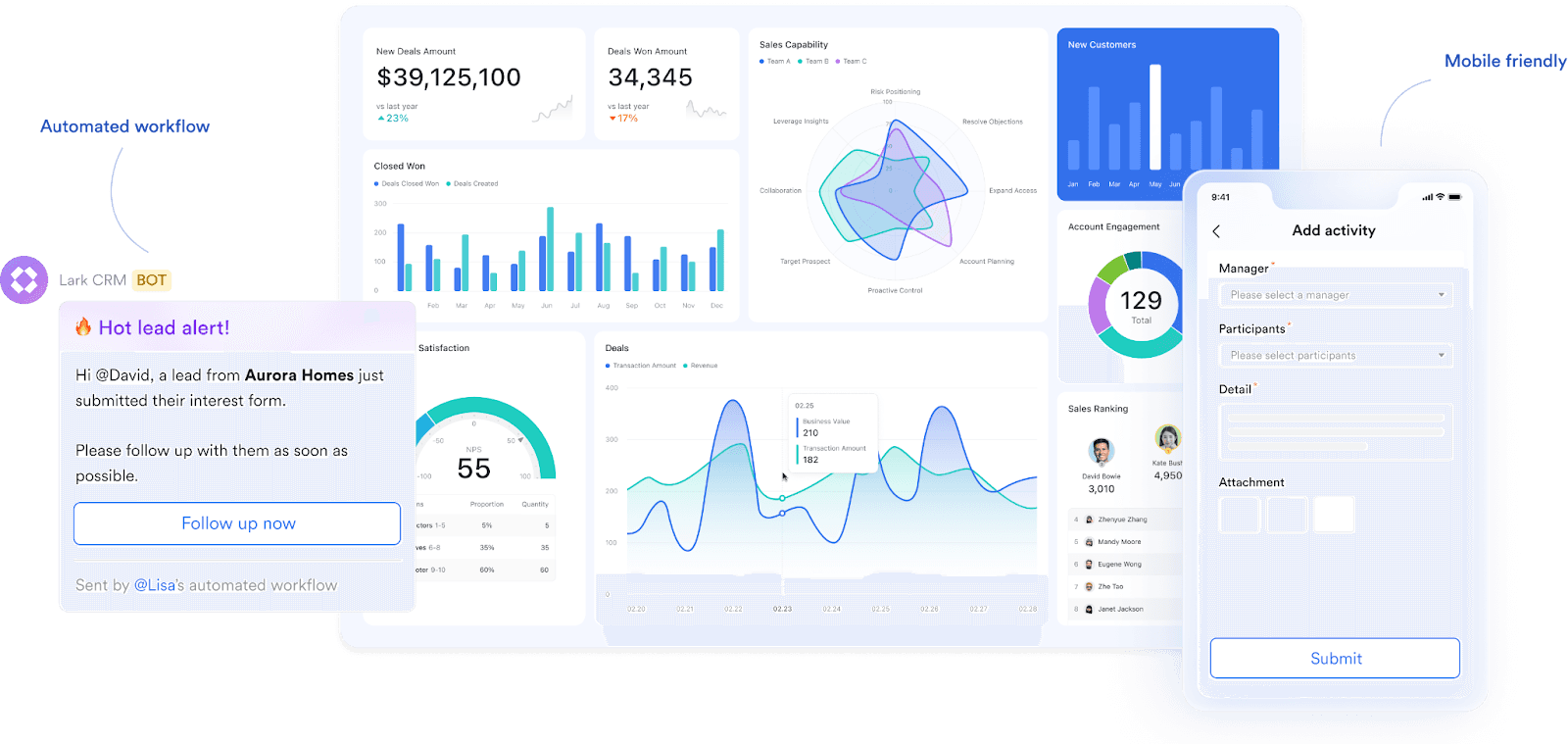 Powerful dashboard function in Lark