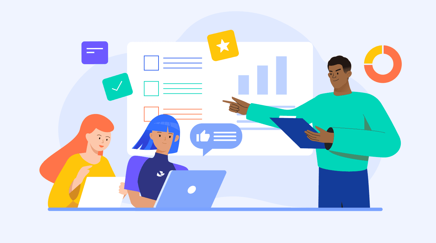 Illustration of project management and planning