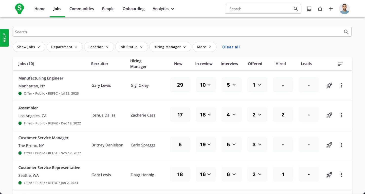 SmartRecruiters is a hiring platform with ATS capabilities