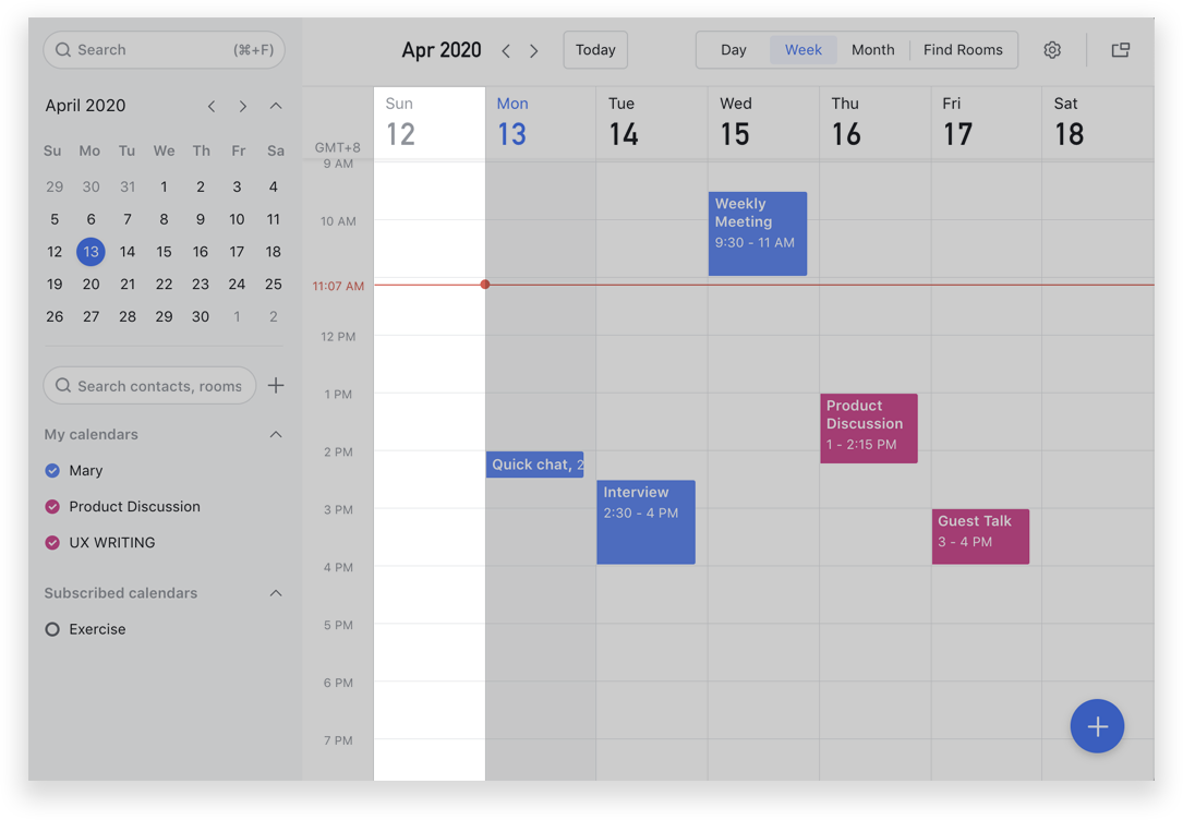 캘린더 설정하기