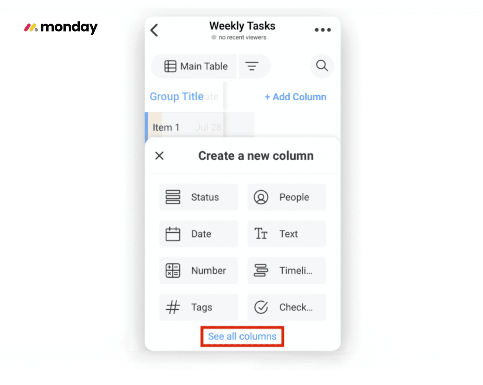 Monday.com mobile app