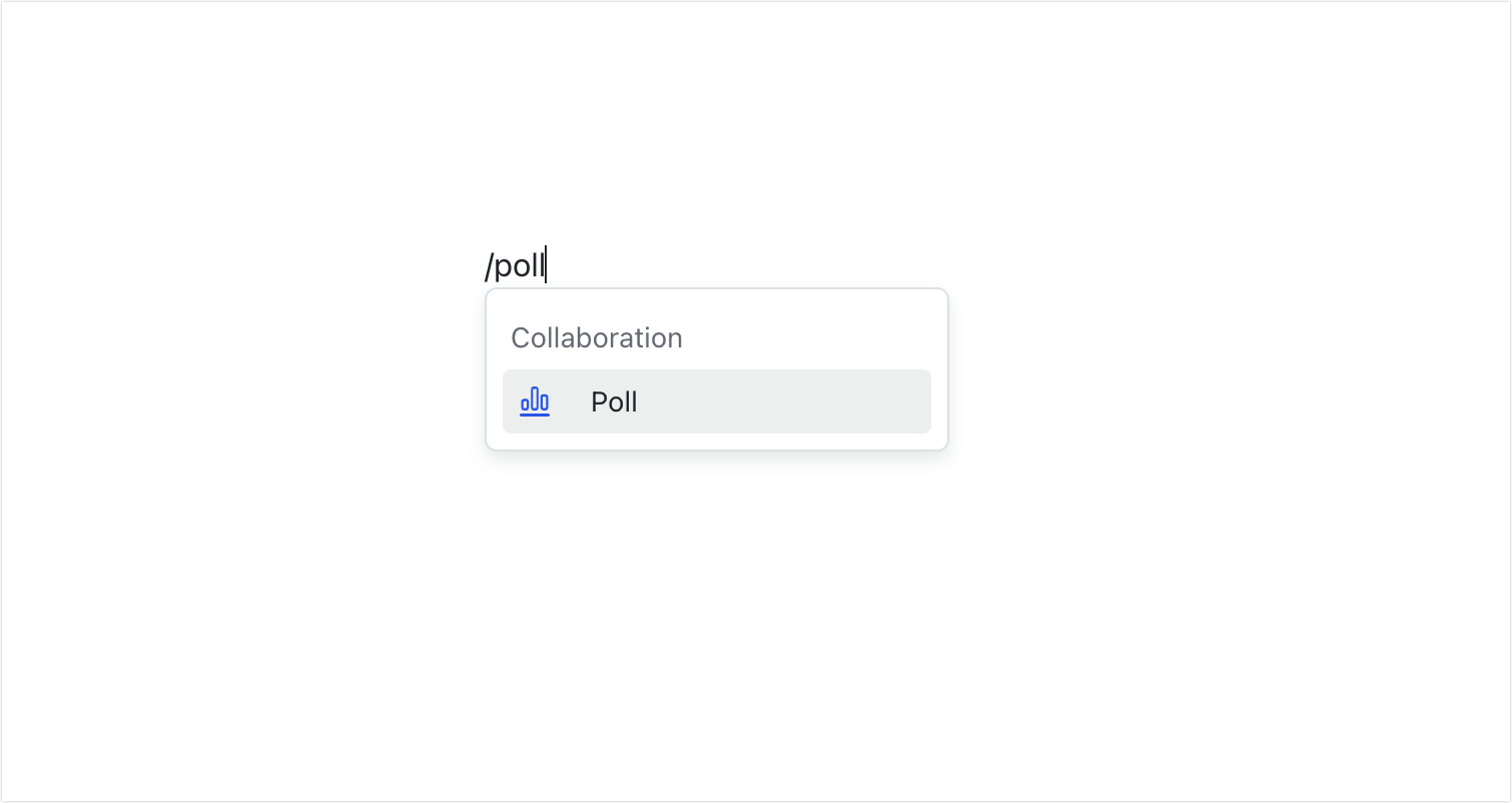 Insert polls in Docs