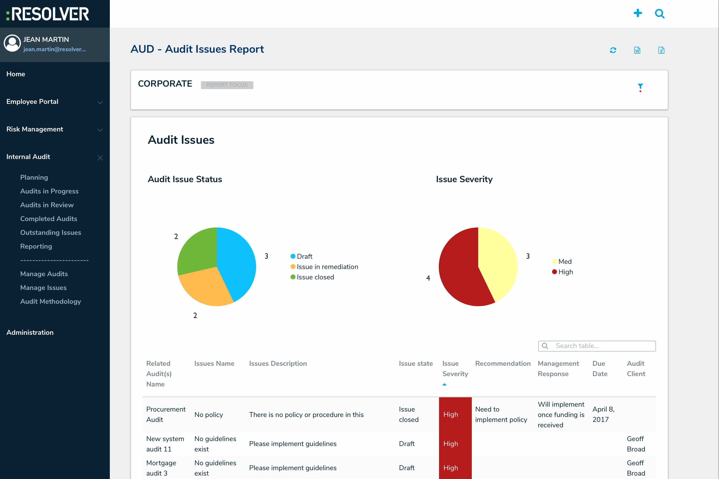 Resolver risk management and supplier governance platform