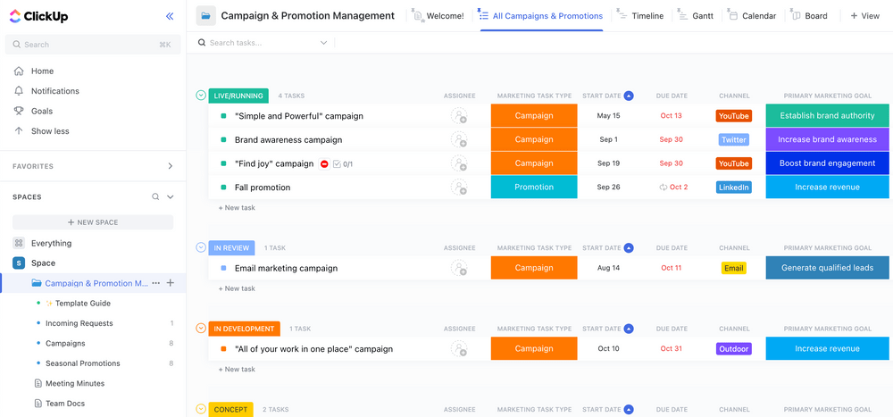 Creatio CRM campaign management tools for multi-channel marketing
