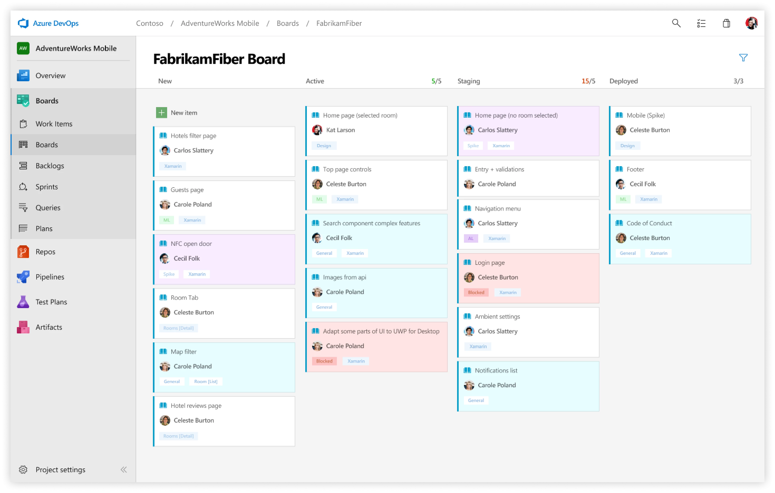Azure DevOps platform