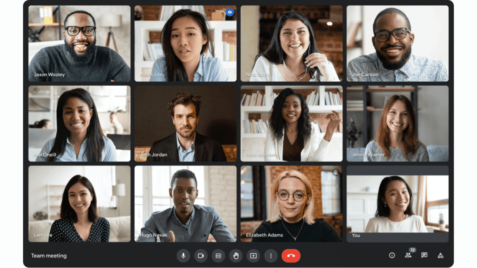 A screenshot of Google Meet 