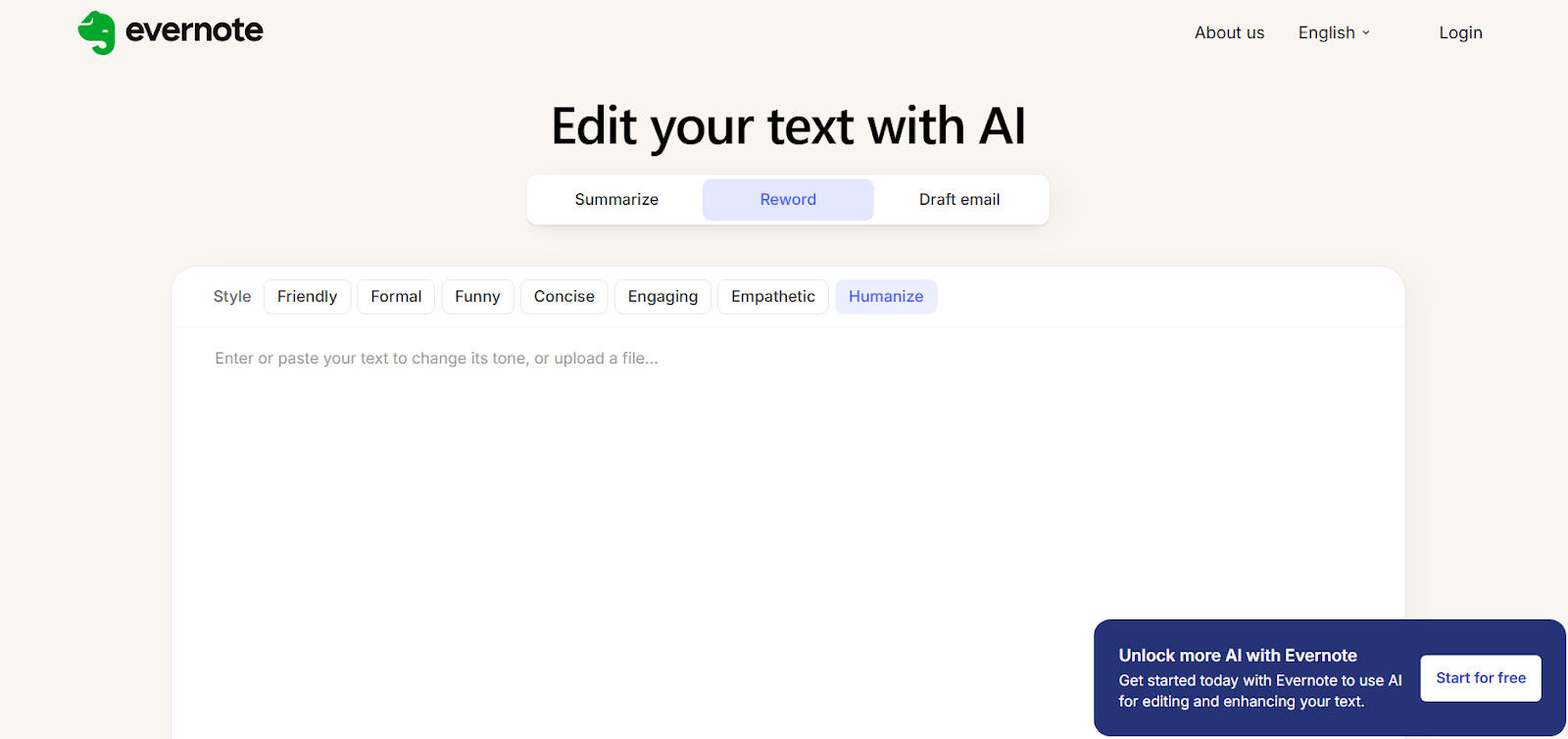 Evernote AI Humanizer
