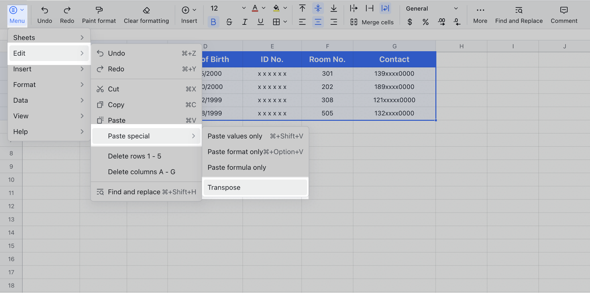 Lark Sheet to  manage multiple projects