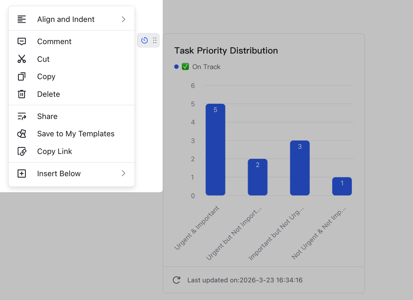 Insert dashboard charts into Docs