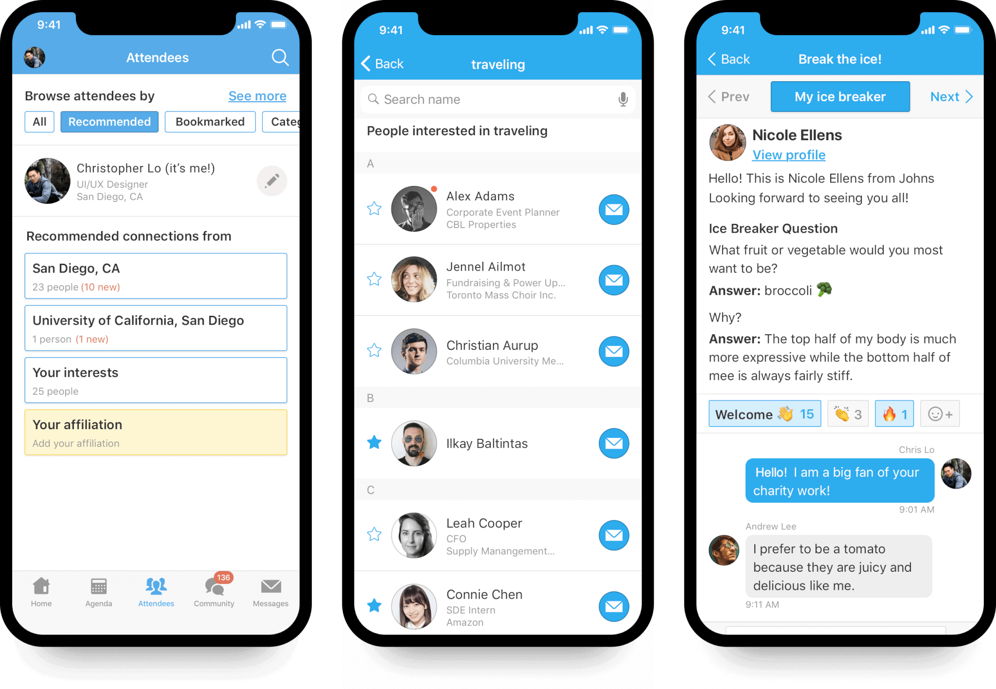 An image showing the event app Whova