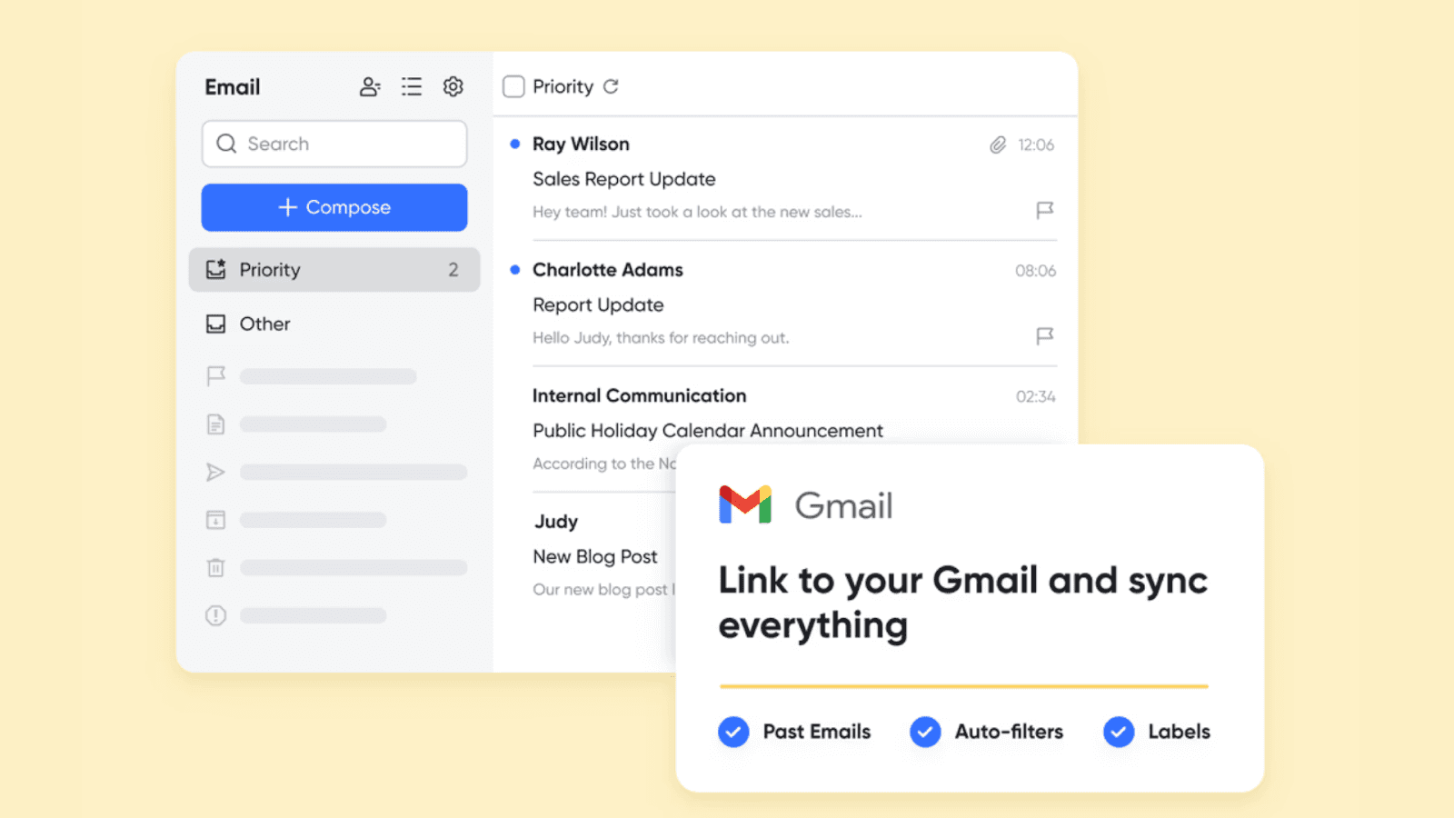 Interface of Lark Mail&nbsp;