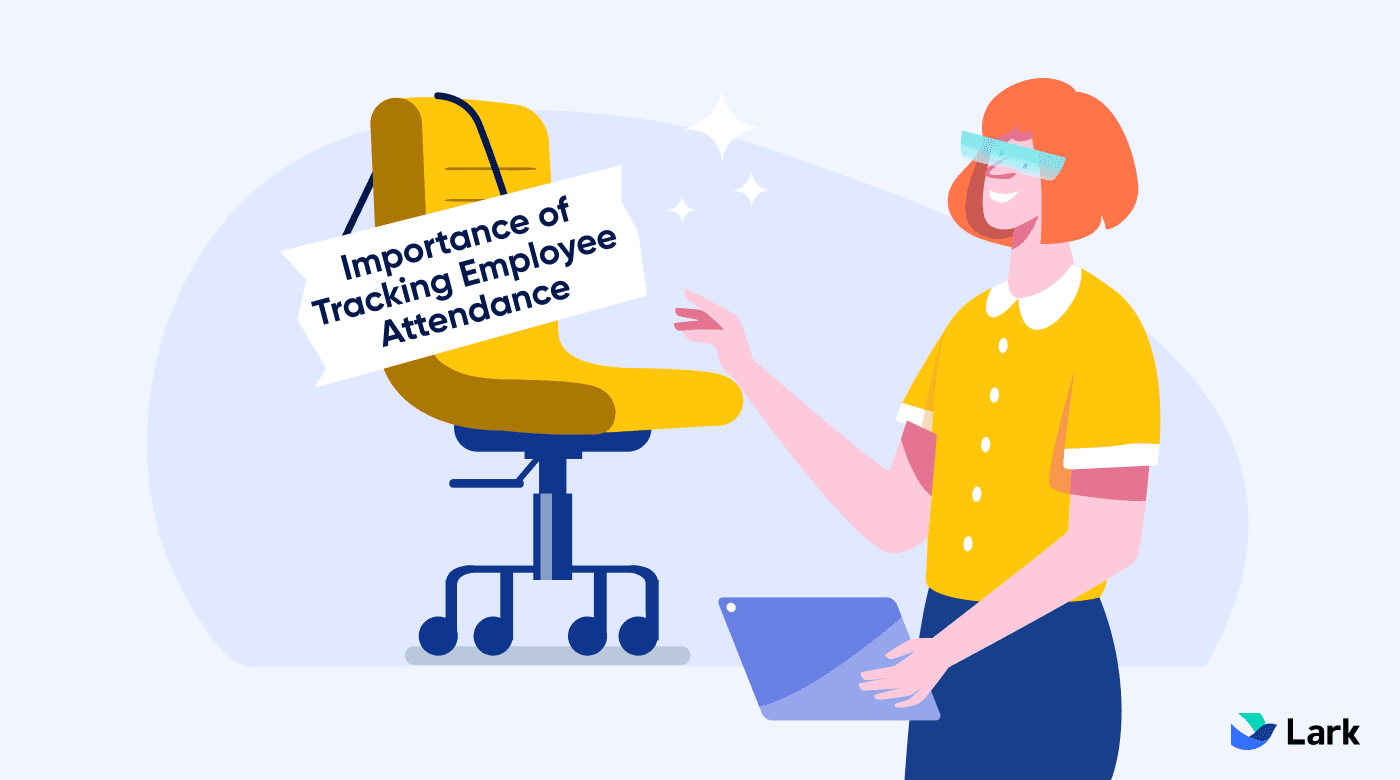 Employee reaching for sign on chair