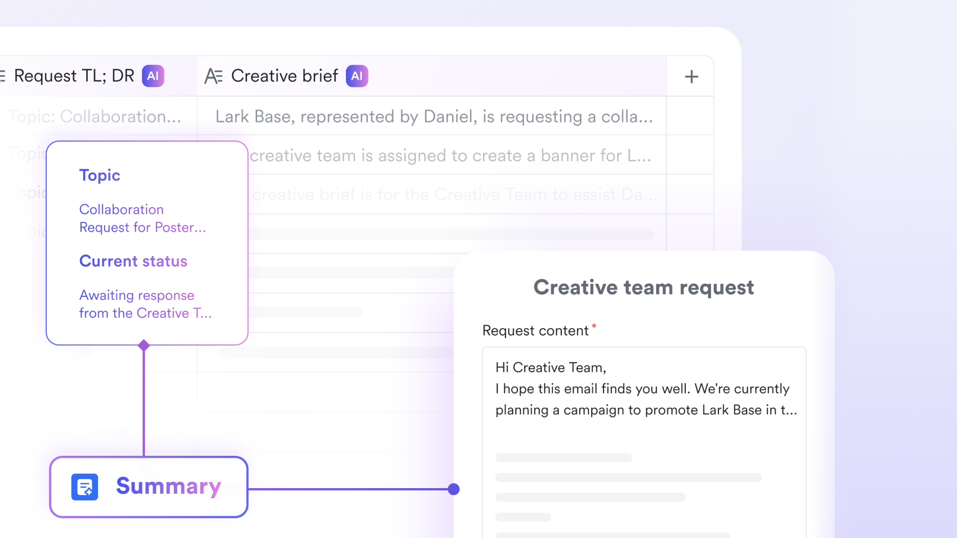 Lark AI smart fields