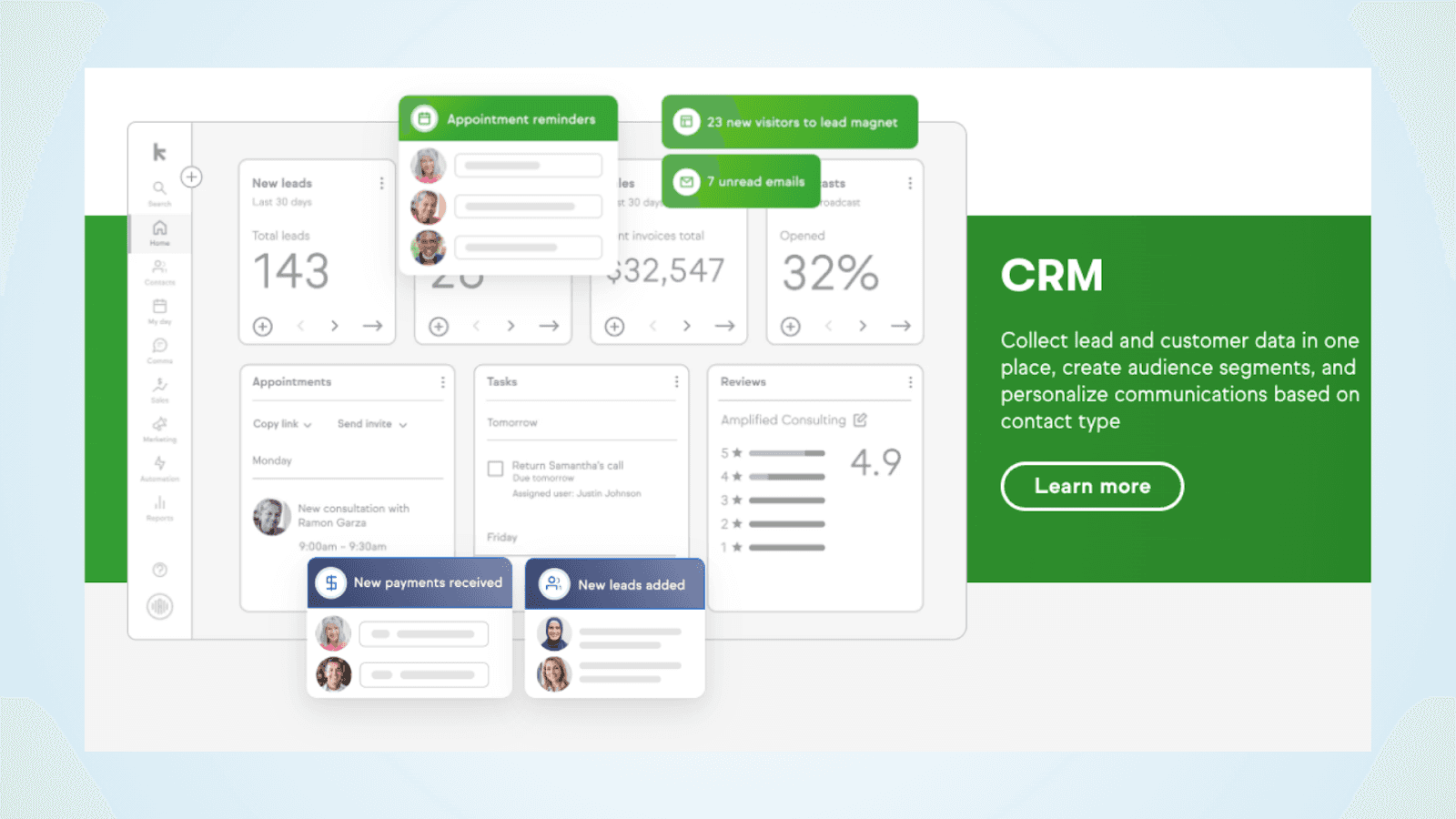 Keap empowers CRM management