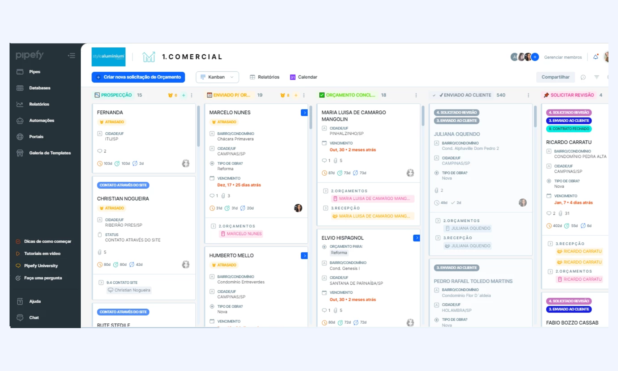 Pipefy is a scalable business process workflow tool for team operations