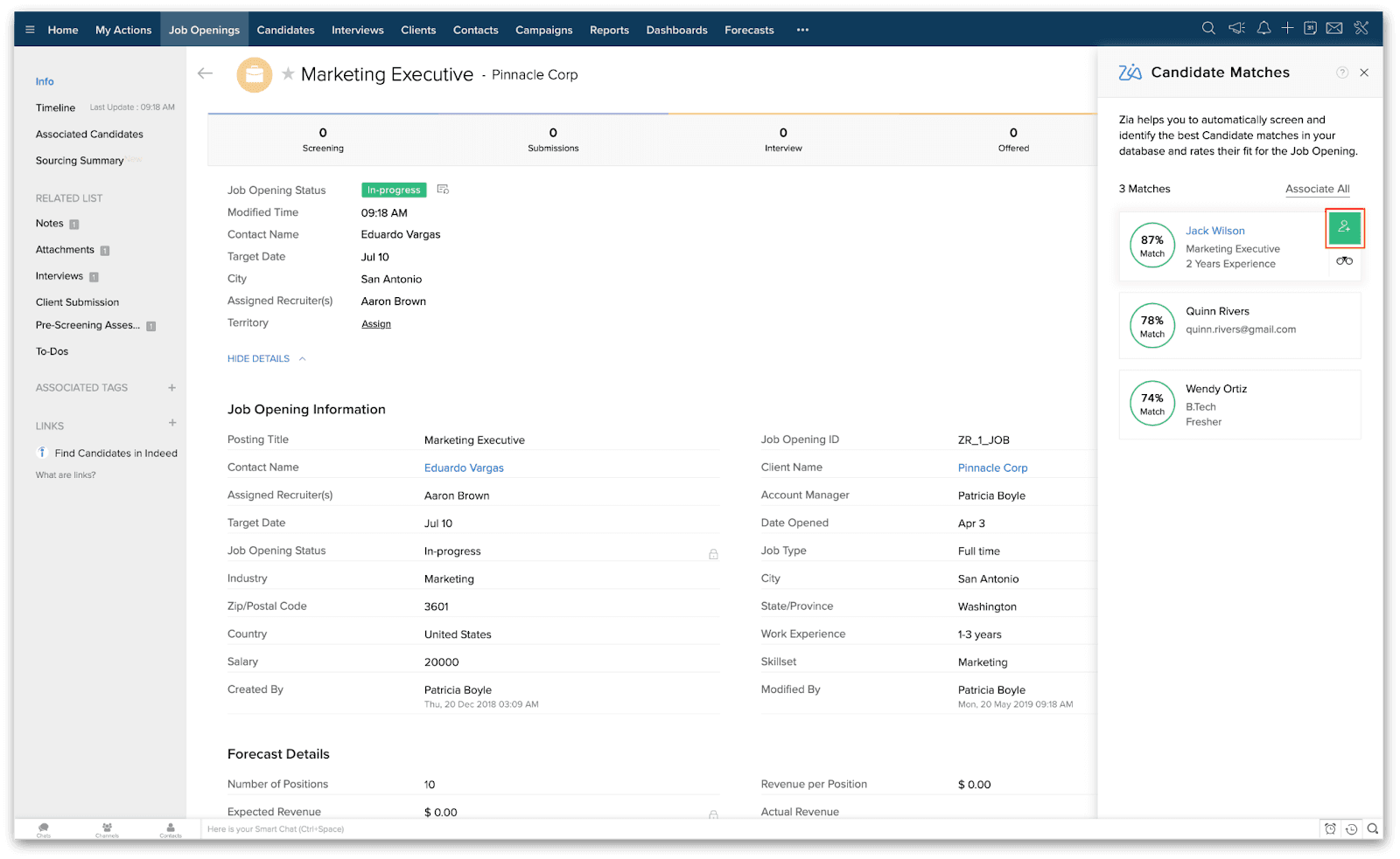 Zoho Recruit is best for SMBs needing affordable CRM tools