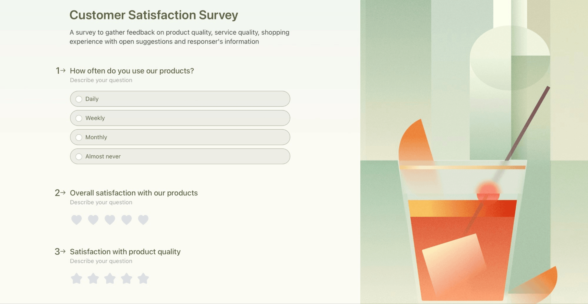 Screenshot of Lark Customer Service Form