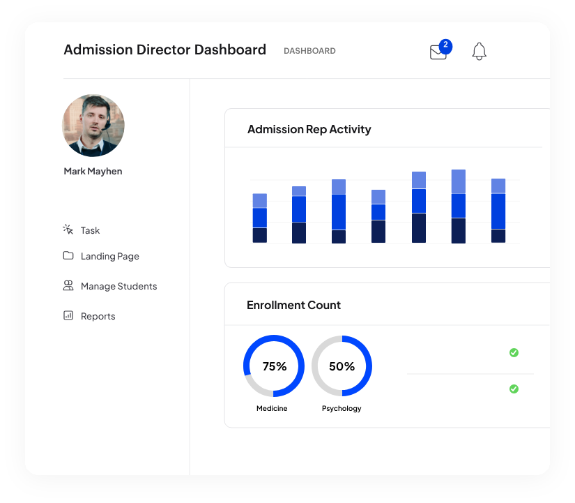 AI-Powered admission CRM for higher education