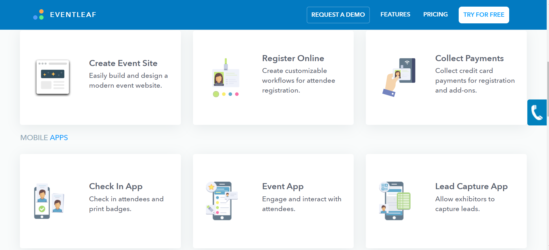 Eventleaf onsite registration app for event tracking