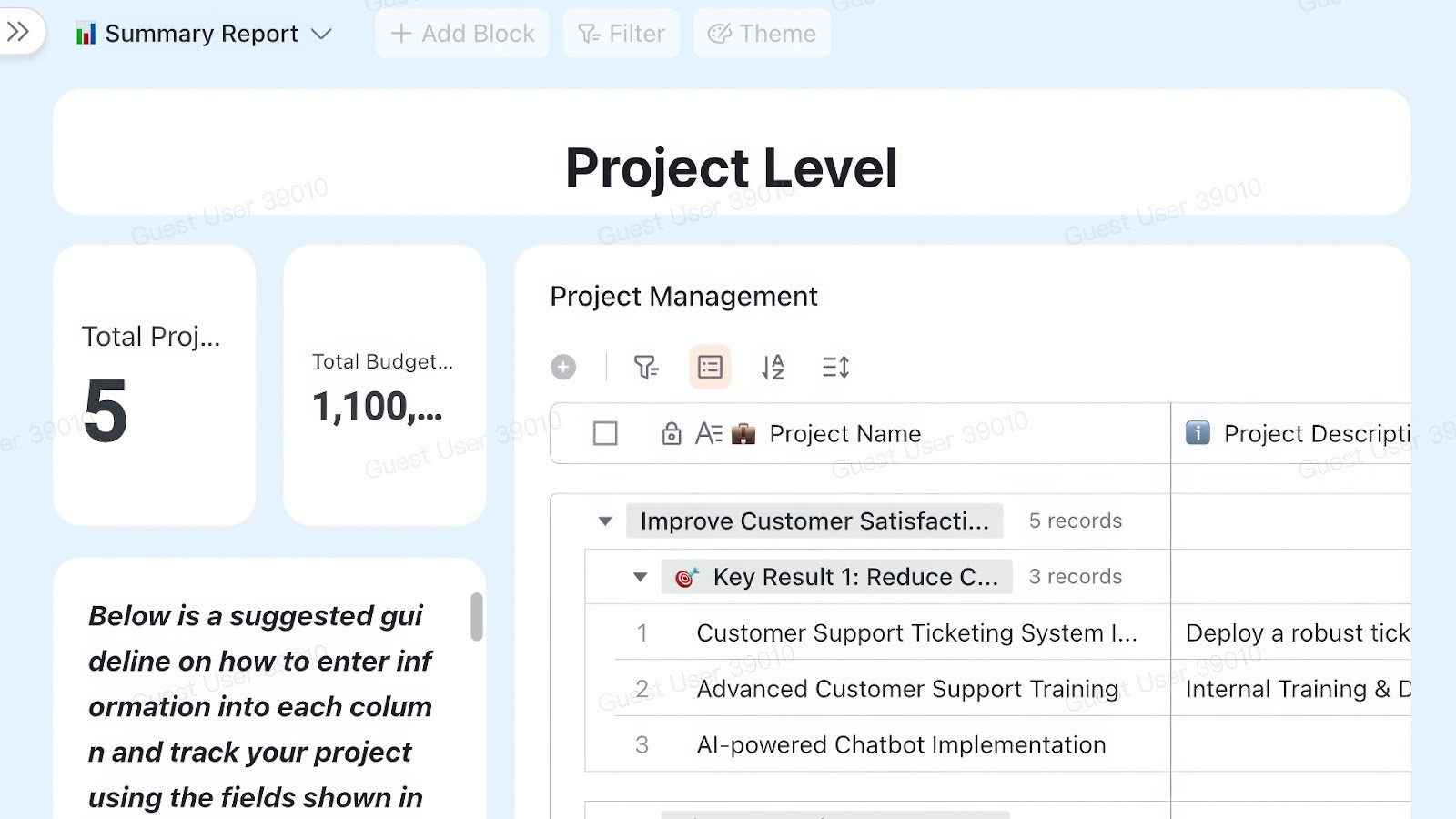 Lark Scrum template