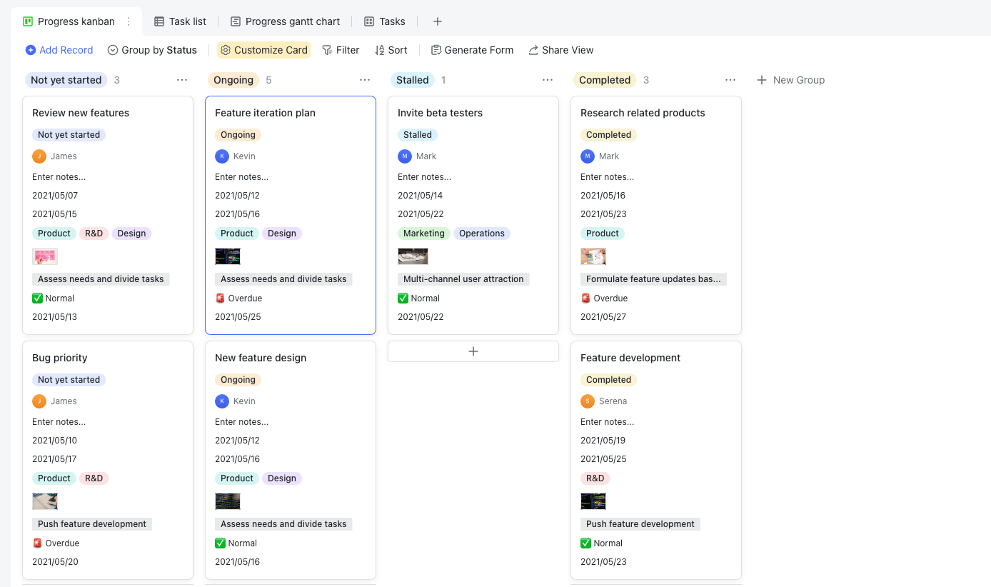 Linking diagram nodes to Lark Tasks or Base records