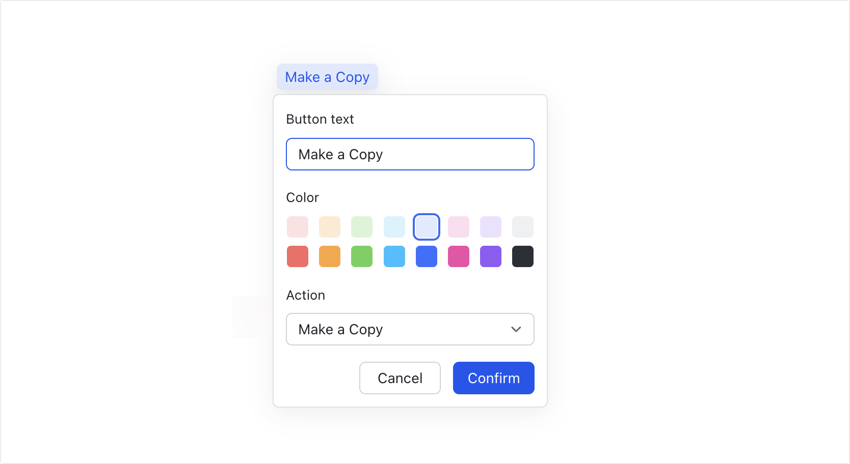 Insert a button in Docs