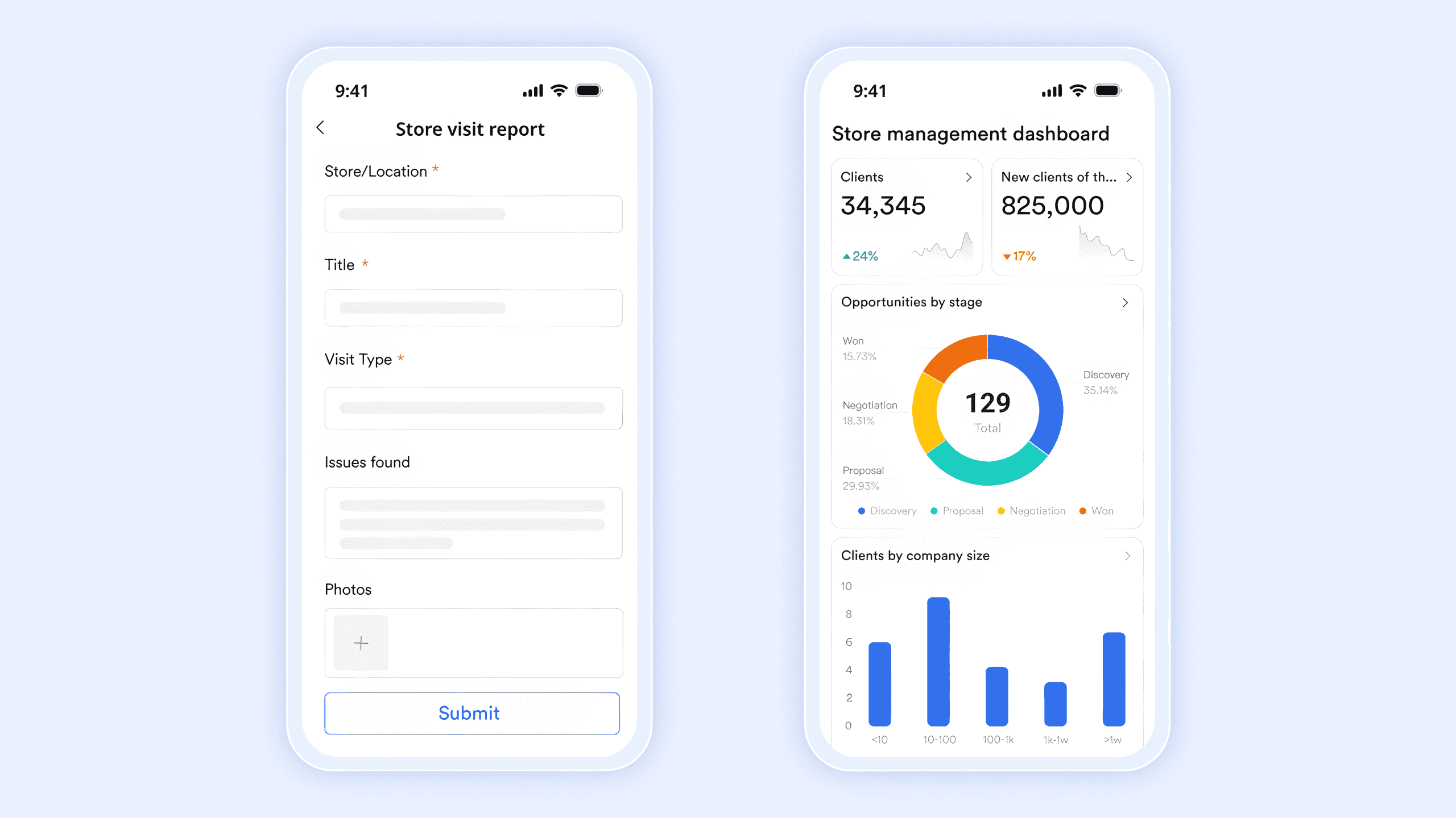 Lark's mobile data collection and management dashboard