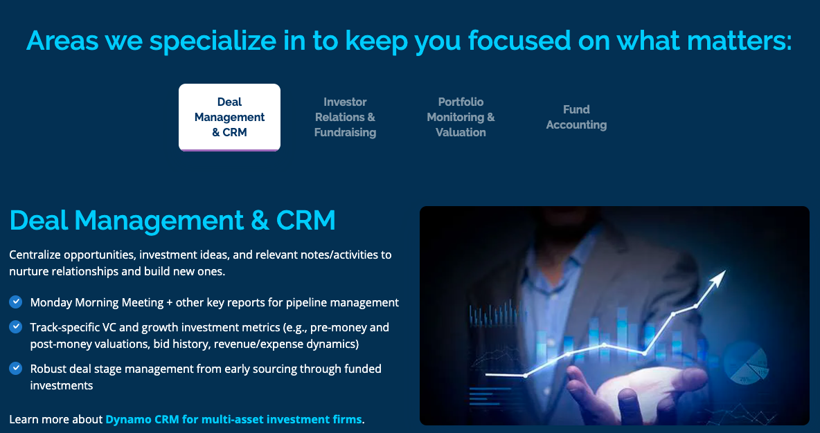 Dynamo software supports asset management CRM