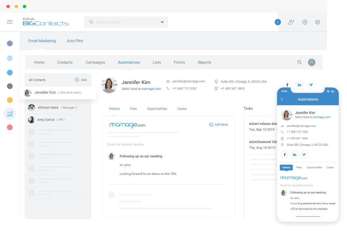 BigContacts simple CRM for small teams