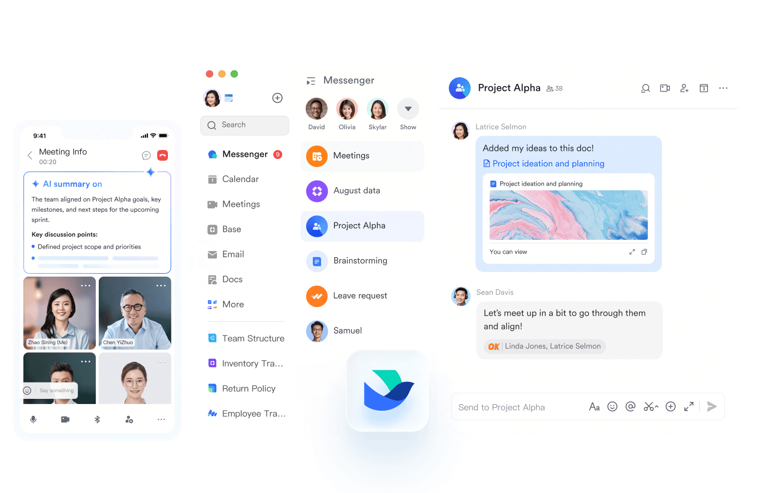 Bring your whole team together with Lark, one app that replaces chaotic chats with a unified workspace.