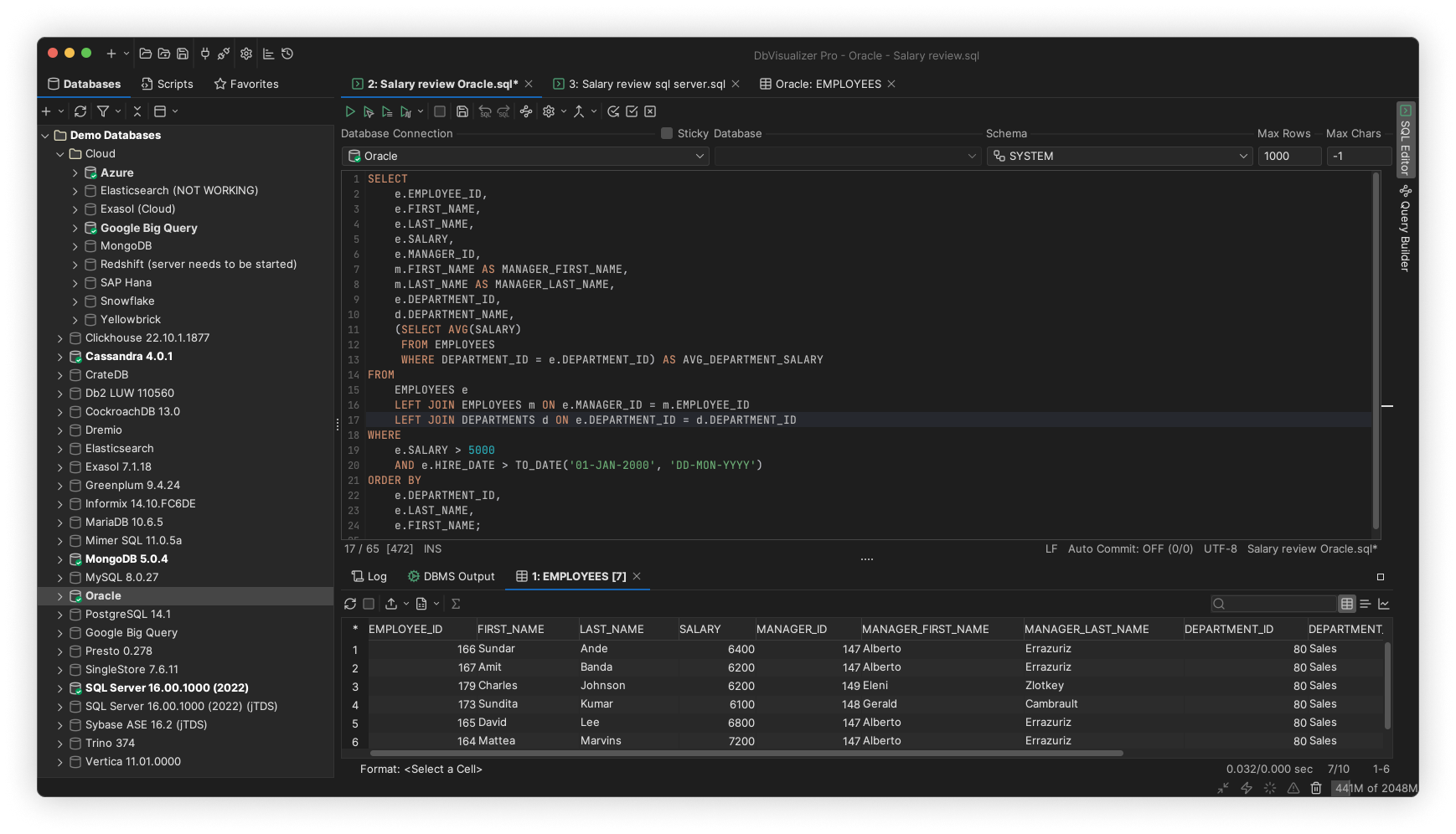 SQLite for embedded database software
