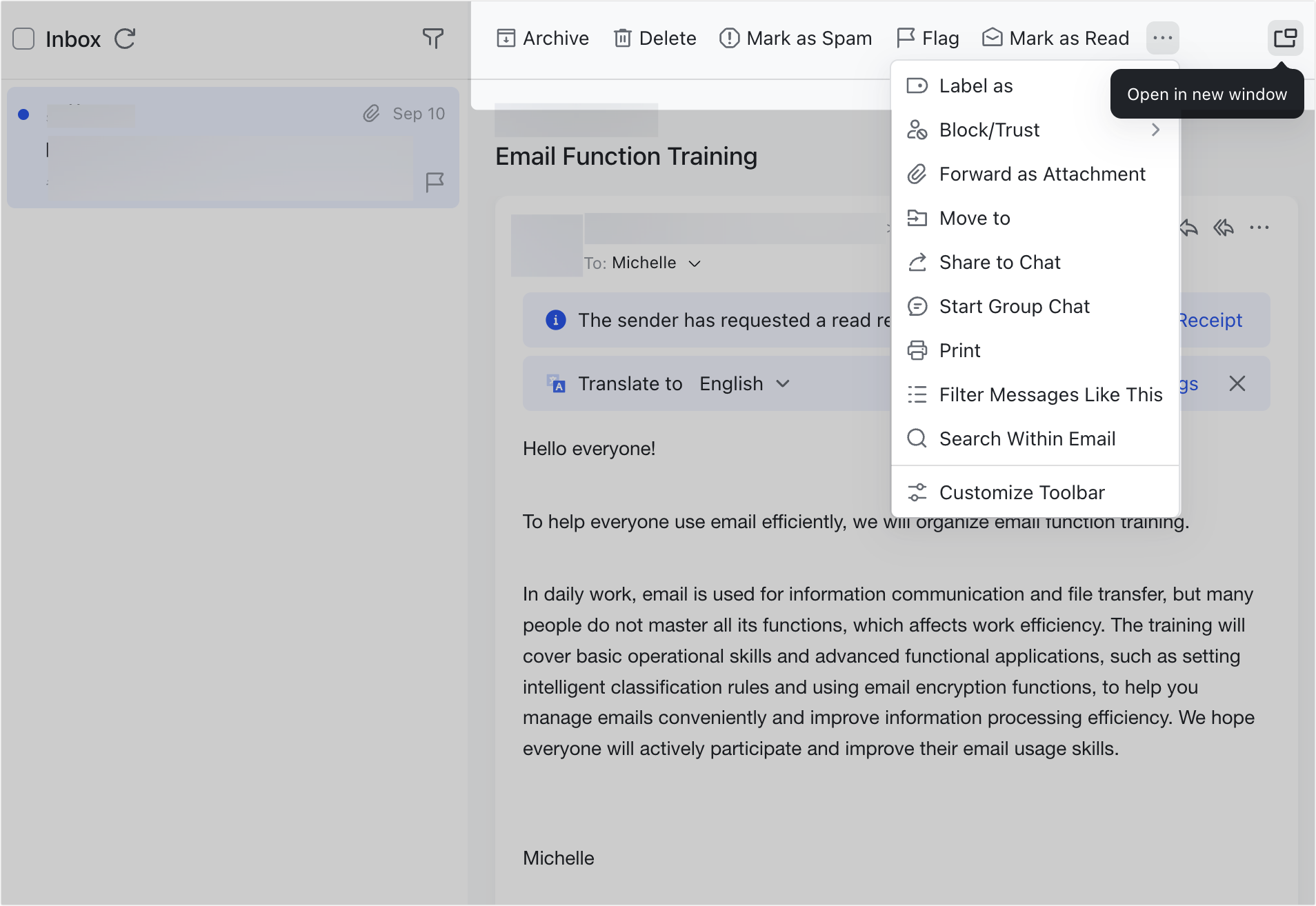 View and reply to emails