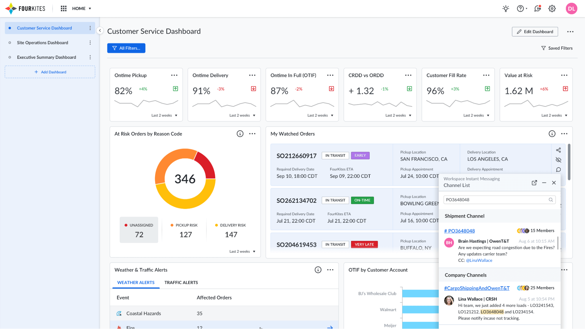 FourKites logistics tracking and supply chain visibility platform