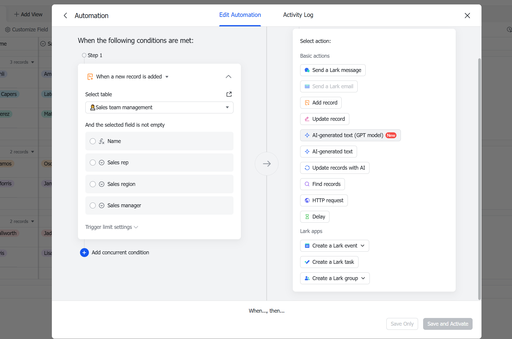 Lark Automations for summarizing content