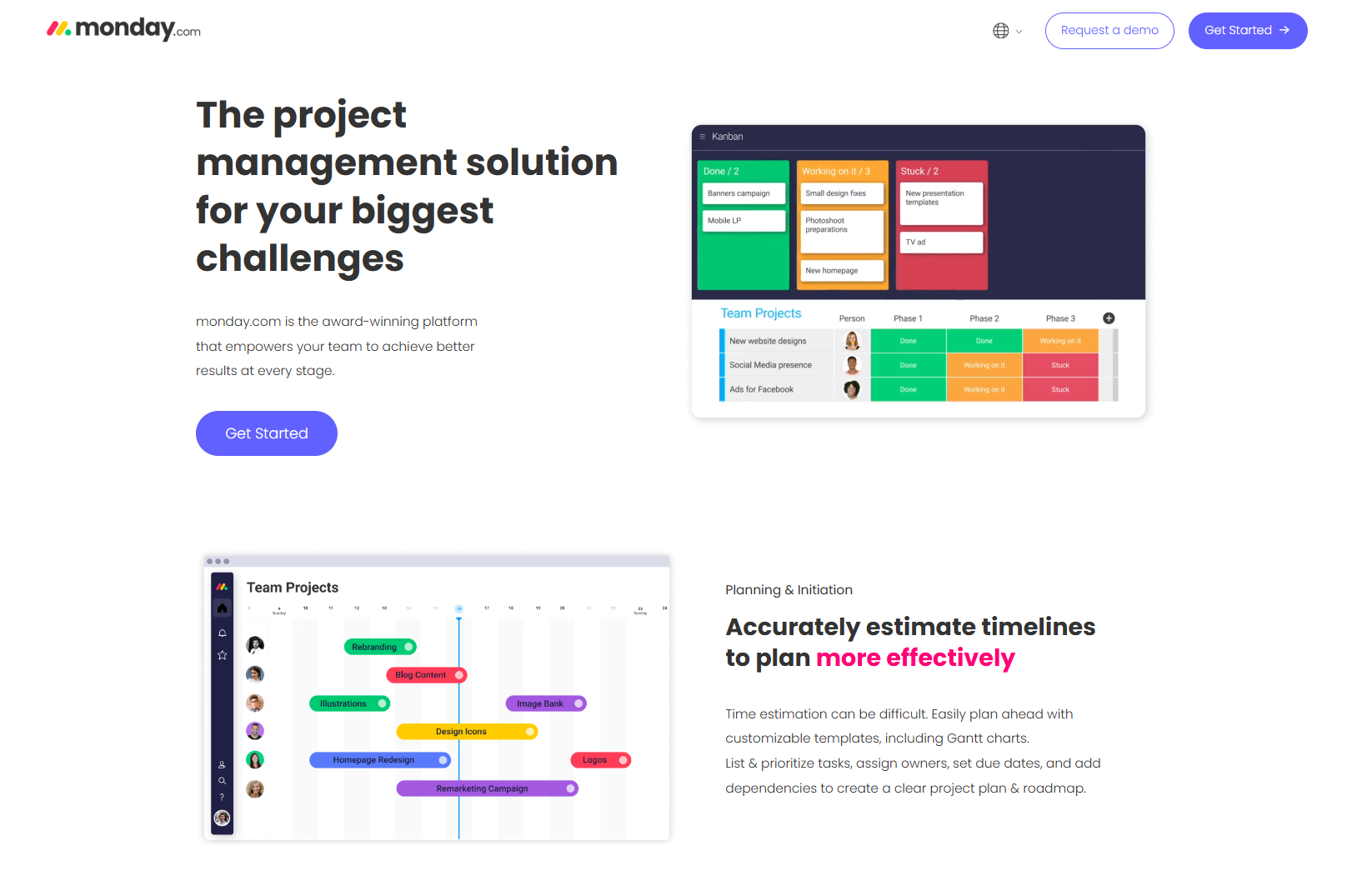Monday's project management software
