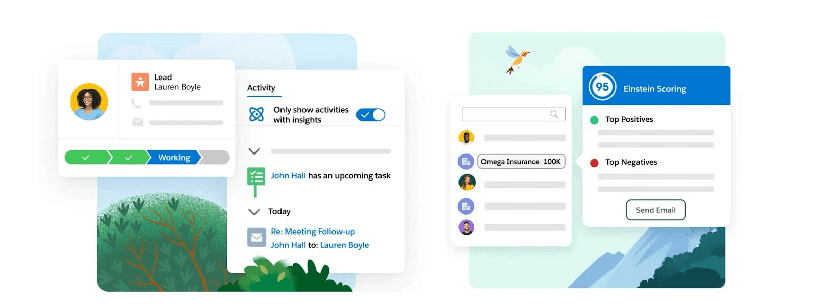 the interface of salesforce