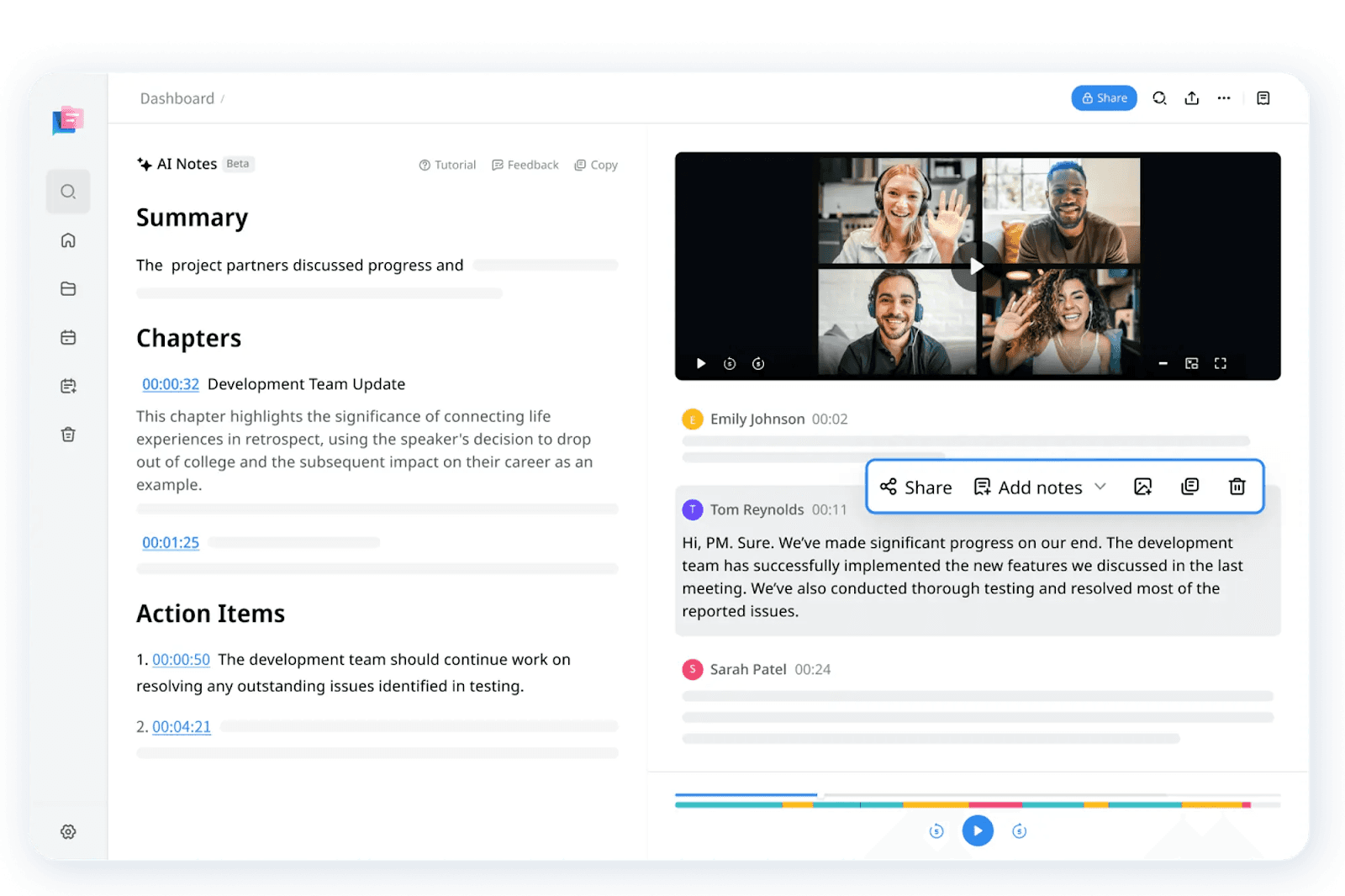 Notta’s AI-powered transcription
