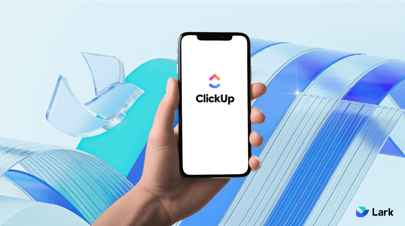 Man opening the ClickUp app