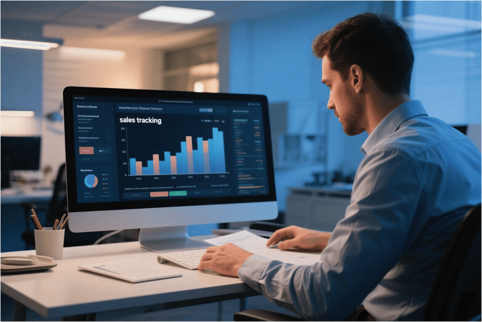 A sales tracking scenario