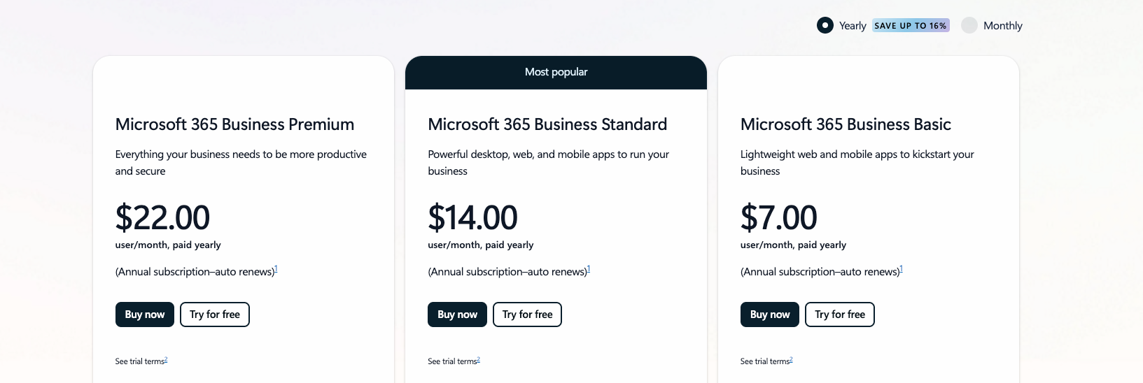 Microsoft 365's latest prices for businesses in 2026