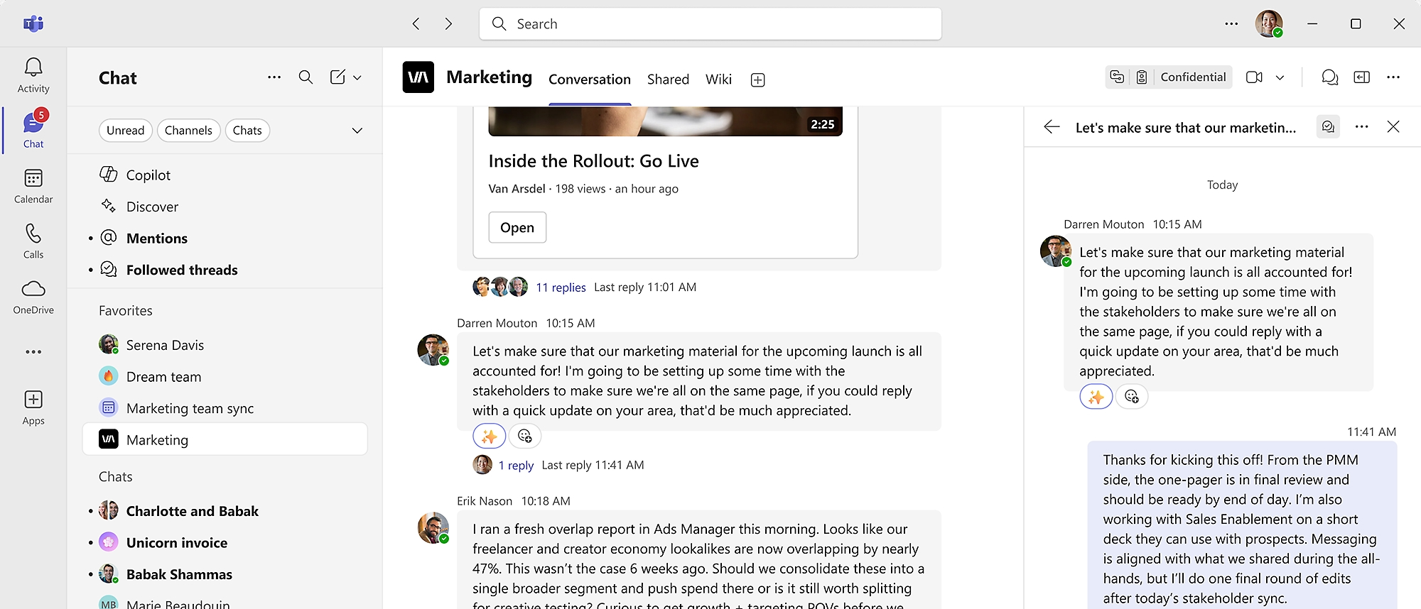 Microsoft Teams designed to support communication and meetings