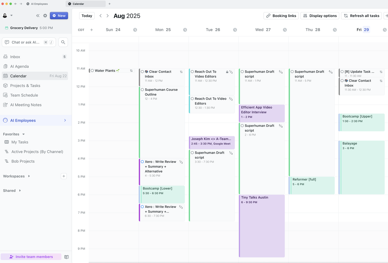 Motion: AI-powered calendar