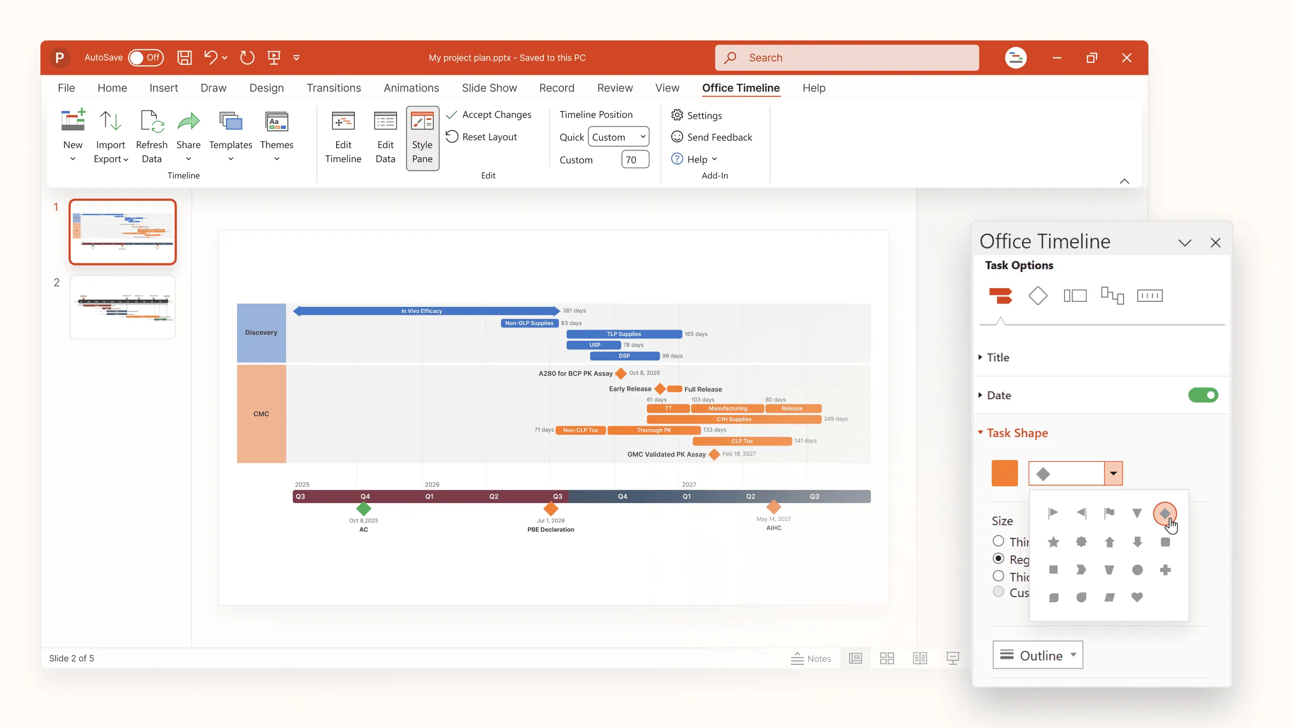 Office Timeline