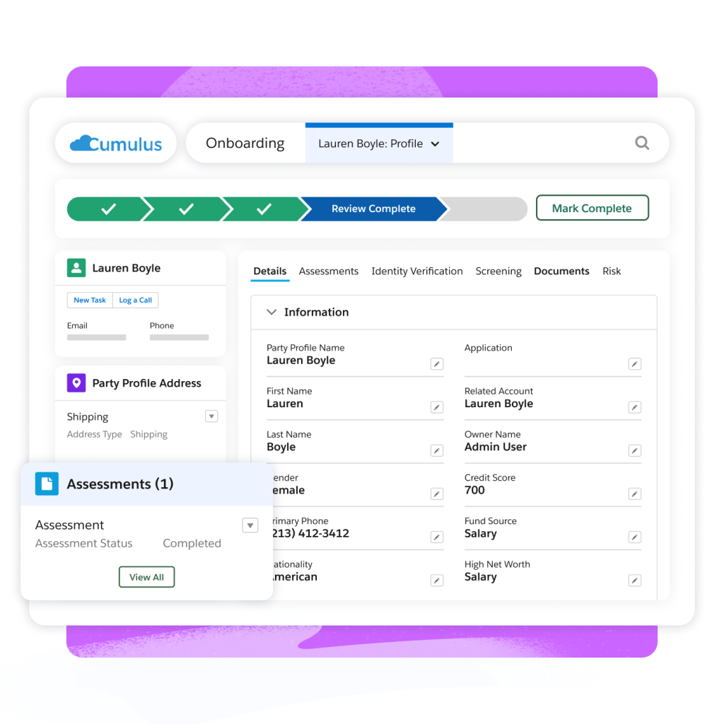 Salesforce supports asset management